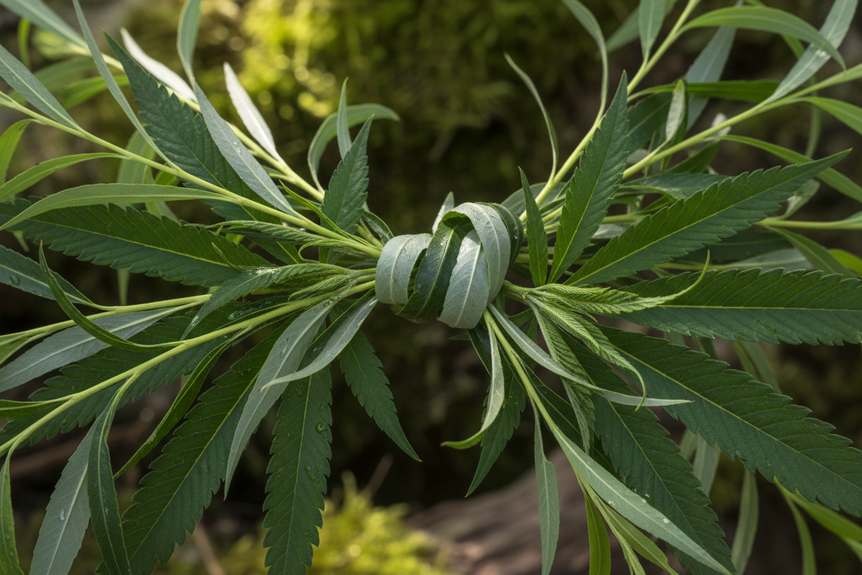Willow and Hemp Close-up
