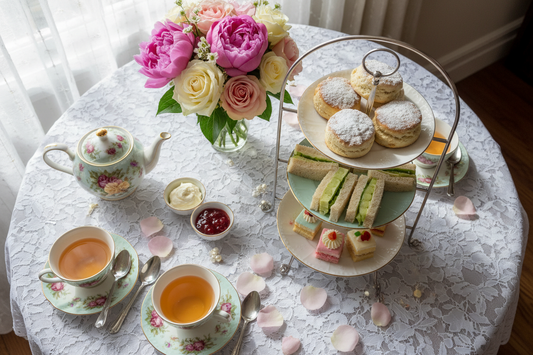 Afternoon Tea Overhead View