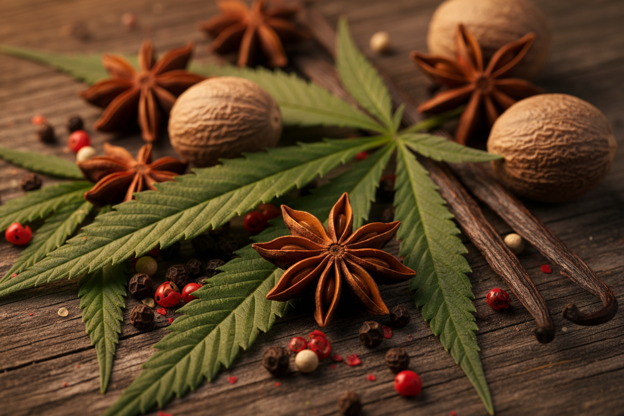 Cannabis and Exotic Spice Close-up
