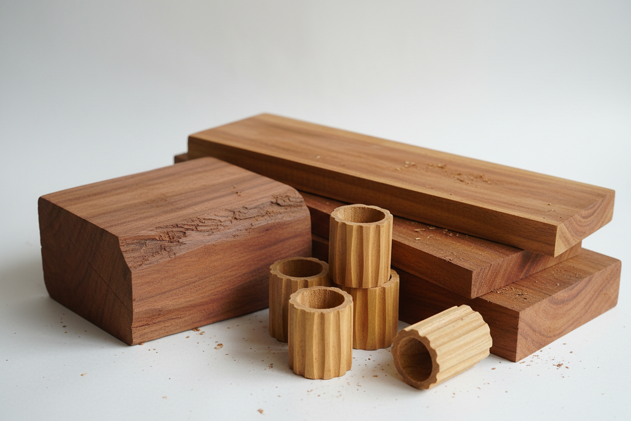 mahogany and teak unfinished no candles